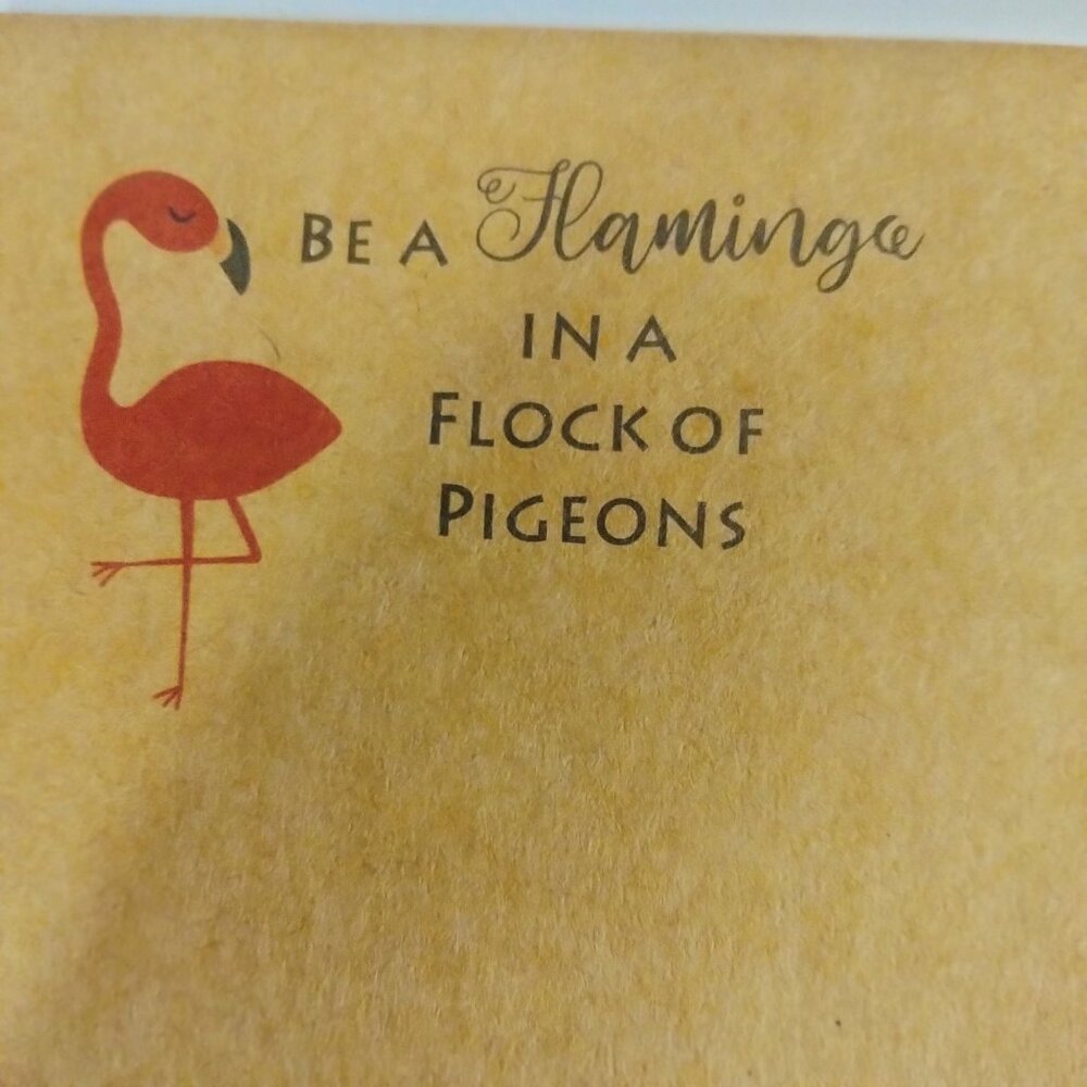 Flamingo Bracelet Anklet Silver Tone Charm Be a Flamingo in a flock of Pigeons - Picture 7 of 9